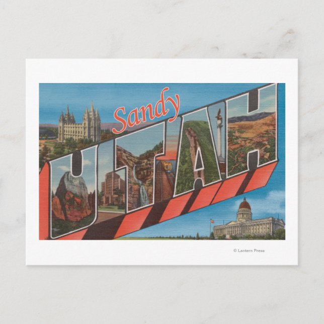 Carte Postale Sandy, UtahGrandes lettres ScènesSandy, UT (Devant)