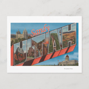 Carte Postale Sandy, UtahGrandes lettres ScènesSandy, UT