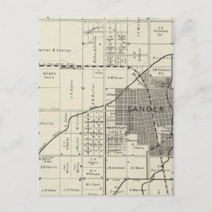 Carte Postale Sanger, Californie