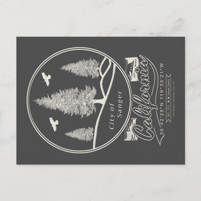 CARTE POSTALE SANGER FRESNO CALIFORNIE (Devant)