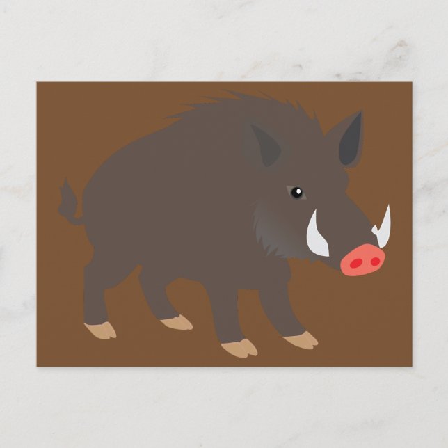 Carte Postale Sanglier (Devant)
