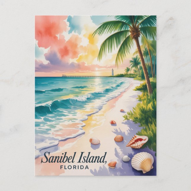 Carte Postale Sanibel Island Floride (Devant)