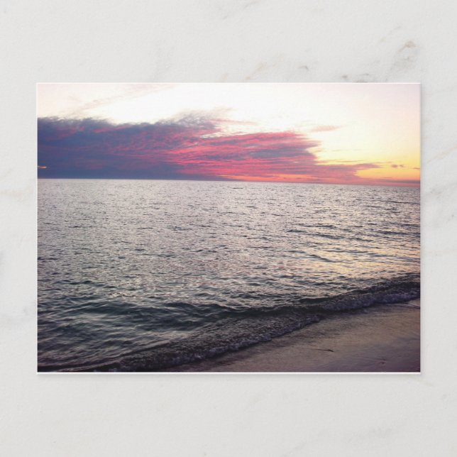 Carte Postale Sanibel Island Sunset Plage Floride (Devant)