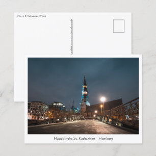 Carte Postale Sankt Katharinen Kirche Hambourg