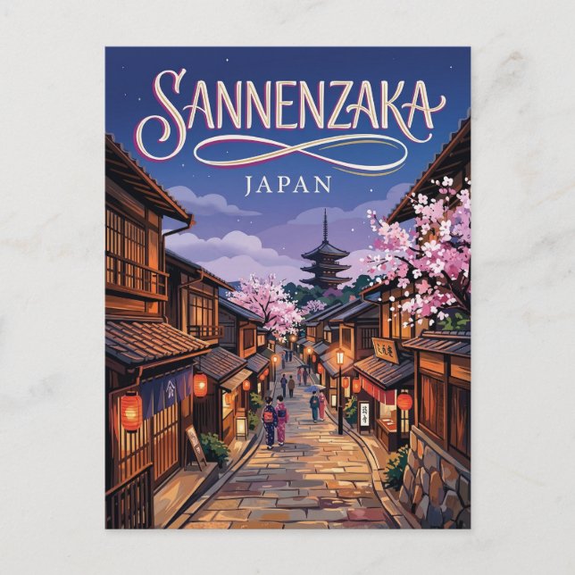 Carte Postale Sannenzaka Slope Japan (Devant)
