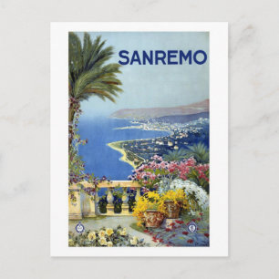 Carte Postale Sanremo Italie Vintage