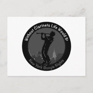 Carte Postale Sans Clarinets, La Vie Serait Plate