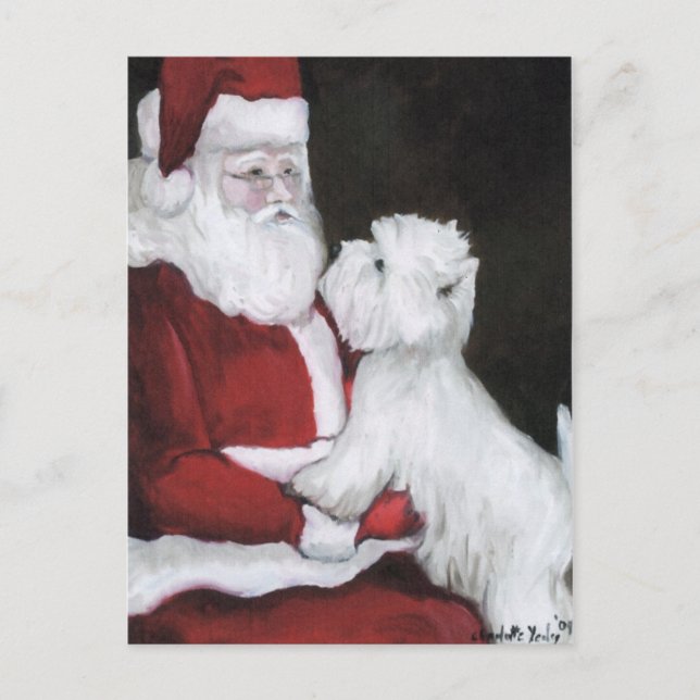 Carte postale Sant and West Hihland Terrier Dog Ar (Devant)