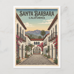 Carte Postale Santa Barbara Californie
