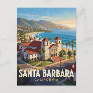 Carte Postale Santa Barbara Californie Style Espagnol Voyage
