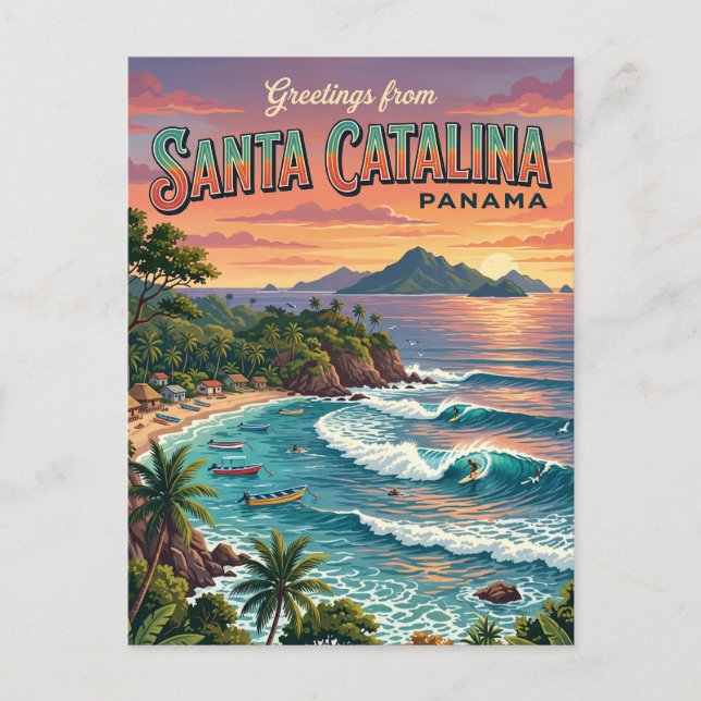 Carte Postale Santa Catalina Panama (Devant)