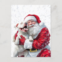 Santa Claus et Pitbull Chien Chien Chien Chien