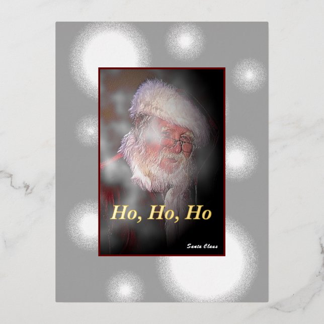 Carte postale "Santa Claus" Foil (Recto)