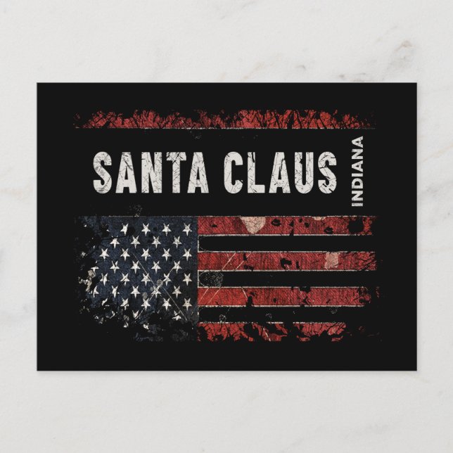 Carte Postale Santa Claus Indiana (Devant)