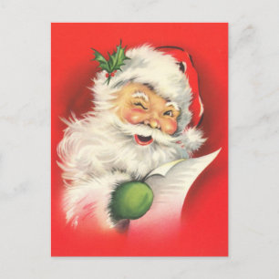 Carte Postale Santa Claus Vintage rétro