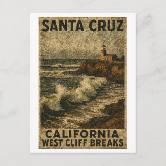 Carte Postale Santa Cruz Californie West Cliff Steamer Lane