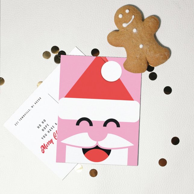 Carte Postale Santa Face Noël  (Créateur téléchargé)
