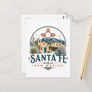 Carte Postale Santa Fe Nouveau-Mexique Architecture Adobe Sud-Ou