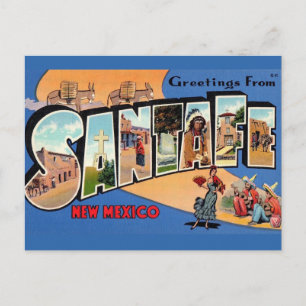 Carte Postale Santa Fe Vintage