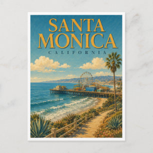 Carte Postale Santa Monica Californie Ocean Pier GeoSaga