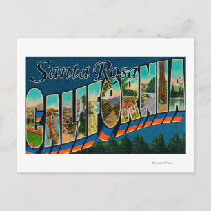 Carte Postale Santa Rosa, Californie - Grandes scènes de lettres