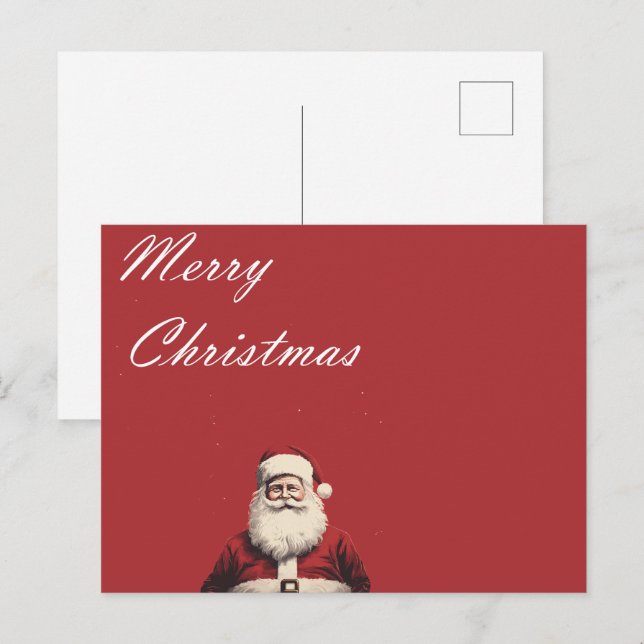 Carte Postale Santa's Vintage Greetings Postcard (Devant / Derrière)