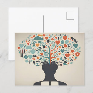 Carte Postale Santé mentale Art abstrait