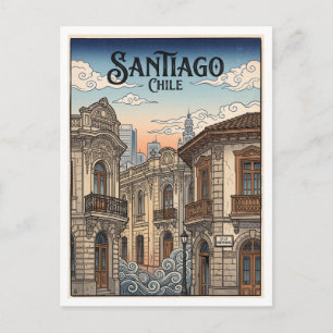 Carte Postale Santiago Chili