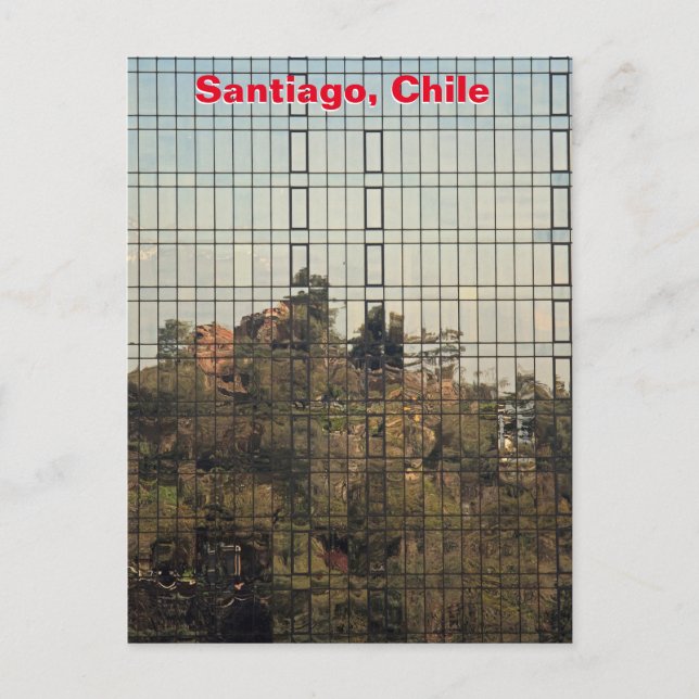 Carte Postale Santiago, Chili réflexion (Devant)