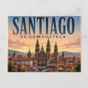 Carte Postale ⛪ Santiago De Compostela Patrimoine Style ⛪