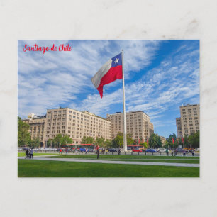 Carte Postale Santiago du Chili, Bandera Bicentenario