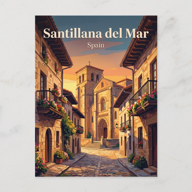 Carte Postale Santillana del Mar Espagne (Devant)
