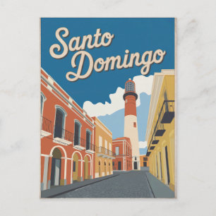 Carte Postale Santo Domingo République Dominicaine Vintage