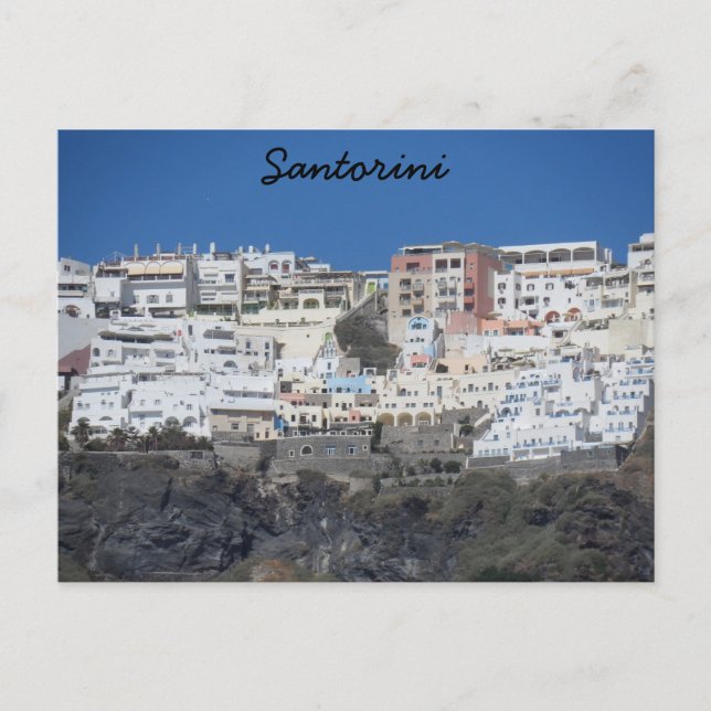Carte Postale Santorin, Grèce (Devant)