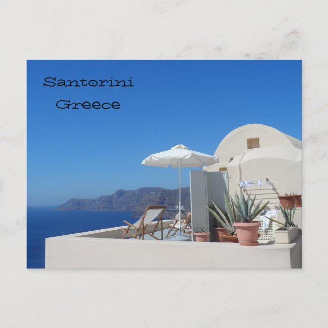 Carte Postale Santorin, Grèce (Devant)