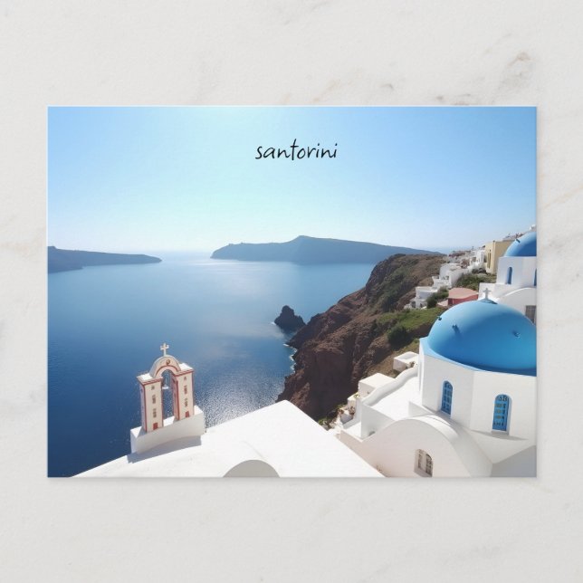 Carte Postale Santorin Grèce (Devant)