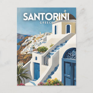 Carte Postale Santorin Nostalgique