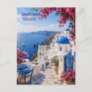 Carte Postale santorini grèce île