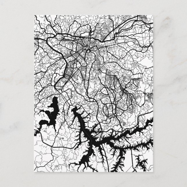 Carte Postale São Paulo Brazil Map (Devant)