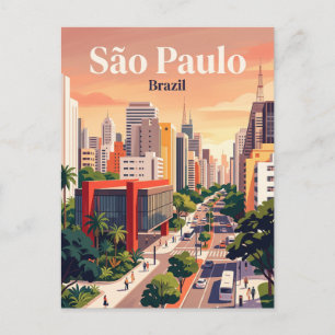 Carte Postale São Paulo, Brésil