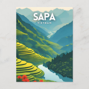 Carte Postale Sapa Vietnam Pittoresque Vintage
