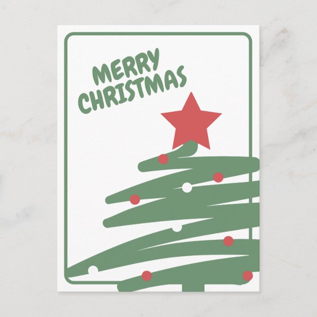 Carte Postale Sapin de Noël (Devant)