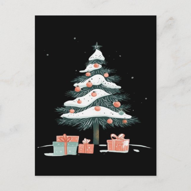 Carte Postale sapin de Noël  (Devant)