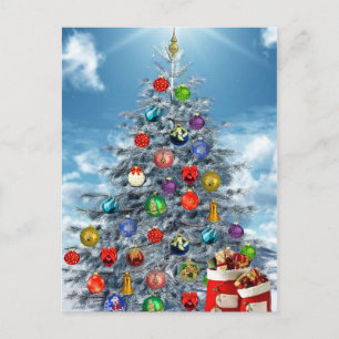 Carte Postale sapin de Noël