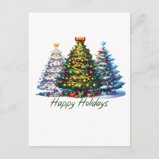 Carte Postale sapin de Noël  (Devant)