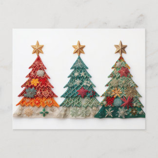 Carte Postale Sapins de Noël élégants