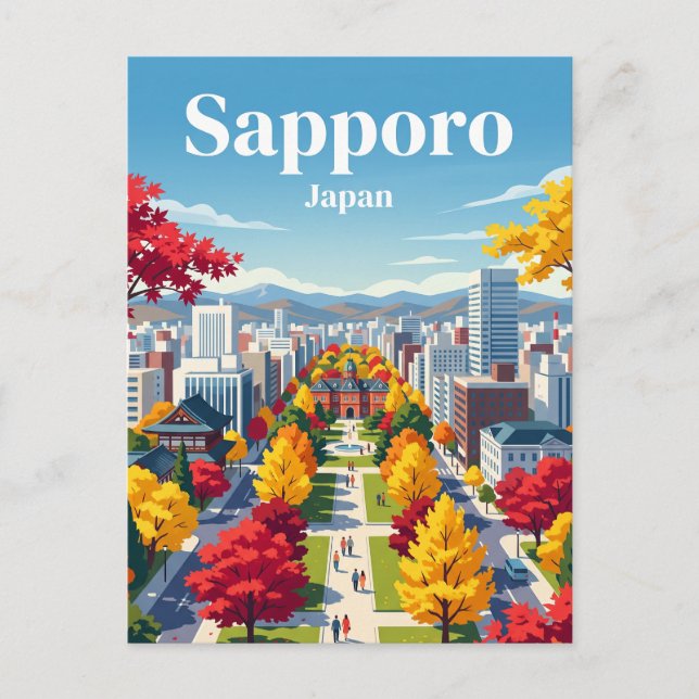 Carte Postale Sapporo, Japon (Devant)