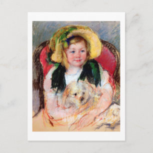 Carte Postale Sara avec son chien, Cassatt