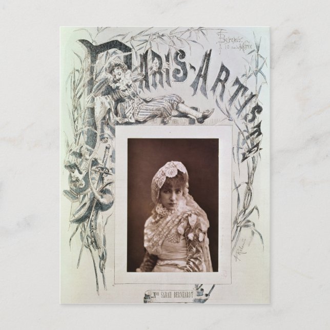 Carte Postale Sarah Bernhardt dans le rôle de Marion Delorme (Devant)