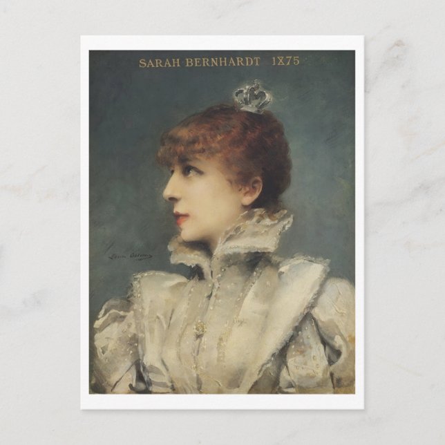 Carte Postale Sarah Bernhardt, Louise Abbéma (Devant)